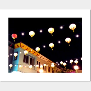 Lights Above Chinatown Posters and Art